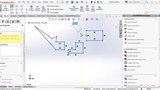 سالیدورکس مقدماتی | Sketch tools | کدافزار