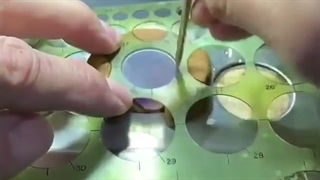 تراش کونکیو بر روی سنگ آمیترین