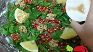 سالاد اسفناج با سس مخصوص، مخصوص شب یلدا