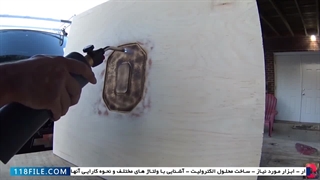 طراحی روی چوب با الکتریسیته