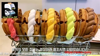 وافل خامه ای طعم دار کره ای - موج کره ای