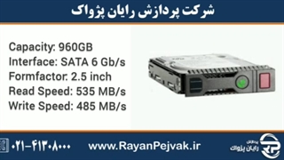 اس اس دی سرور اچ پی HPE 960GB SATA 6G RI SFF با پارت نامبر 816909-B21