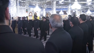 وداع با پیکر شهدای گمنام دفاع مقدس و شهید مدافع حرم حسین نظری