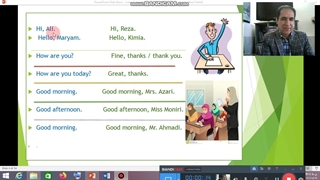 زبان انگلیسی کلاس هفتم . درس اول بخش دوم