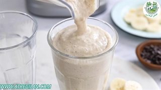 طرز تهیه میلک شیک موز رژیمی با کره بادام زمینی