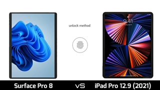 تفاوت سرفیس پرو ۸ با آیپد پرو M1 2021