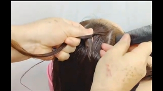 آموزش مدل مو دخترانه زیبا با بافت های ترکیبی_ مومیس مرجع و مشاور مو