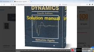 System dynamics Ogata 4th edition solution manual pdf
