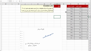 پیش بینی هزینه های سربار با استفاده از تابع forecast
