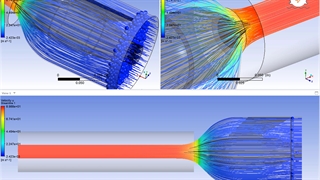 بررسی و تحلیل جریان سیال آب درون نازل در نیروگاه های برق آبی