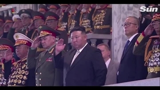 نمایش جدیدترین سلاح های کره شمالی در حضور وزیر دفاع روسیه