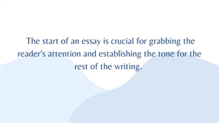 HOW TO WRITE AN ESSAY HOOK