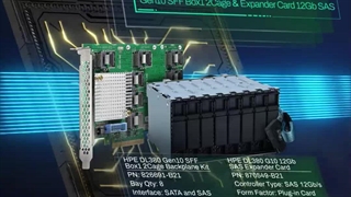 کارت اکسپندر DL380 G10 و بک پلین سرور اچ پی
