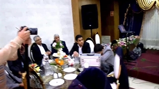 اجرای تواشیح زیبا در مجلس عروسی مذهبی