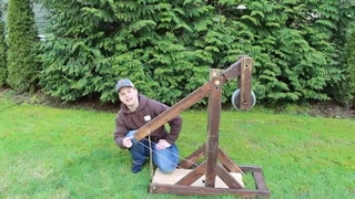 Trebuchet- Easy to Build! | Evening Woodworker
