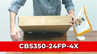 آنباکس سوئیچ سیسکو CBS350-24FP-4X