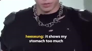 اینم قضیه همستره رو شکم هیسونگ:خنده: