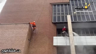 پروژه نماشویی آجرنما ساختمان با کفسابیته-۰۹۱۲۰۶۰۶۶۴۶-شستشوی نما