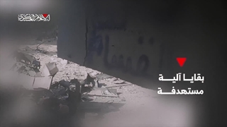 هدف قراردادن خودروهای زرهی صهیونیست ها در جبالیا شمال غزه - طوفان الاقصی