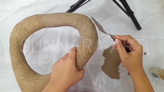 آموزش پاپیه ماشه ، ساخت قاب آینه ی پاپیه ماشه