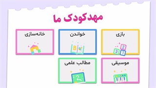 قالب پاورپوینت جذاب و کودکانه برای معرفی مهدکودک