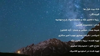 دکلمه ناب شاه بیت غزل ها با صدای رزیتا دغلاوی نژاد و محمدجواد زارع مهذبیه
