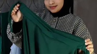 رنگی ترین کار از فروشگاه حجاب، هدشال شش پیله ژورژت رنگی