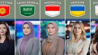 ظاهر مجری اخبار در کشورهای مختلف