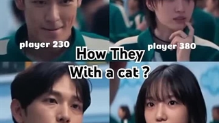 چهار بازیگر اسکویید گیم با گربه هاشون